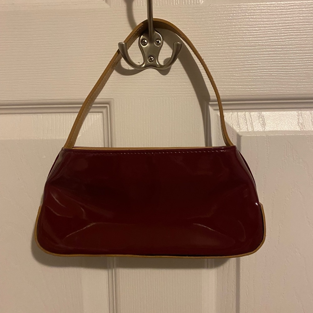 cherry red & cream mini shoulder bag - Picture 5 of 5